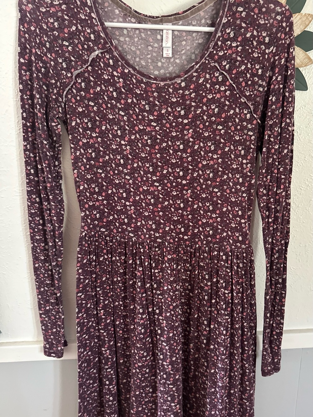 Floral Long Sleeve Knit Dress